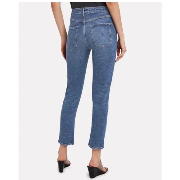 AGOLDE Toni High Rise Slim Straight Cropped Jean Obscure Denim Casual Women’s 26 - Picture 2 of 10
